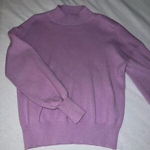 Soft Lavender Mock Neck Women’s Sweater
